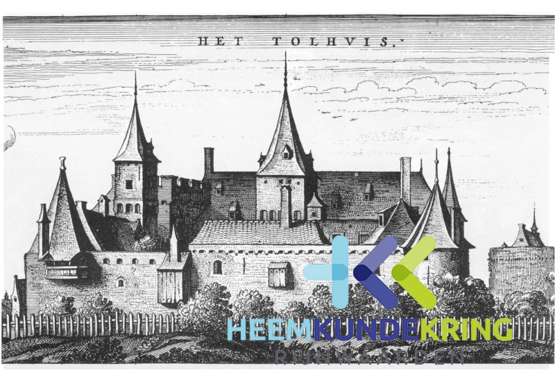 verd98 Tolhuys rechts de dikke toren F00002171